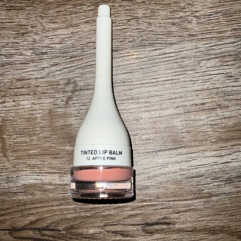 Cailyn Tinted Lip Balm 12 Apple Pink Pot With Built-in Brush Applicator Cream